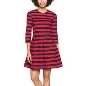 GAP Red and Navy Blue Stripe Dress, Size 2